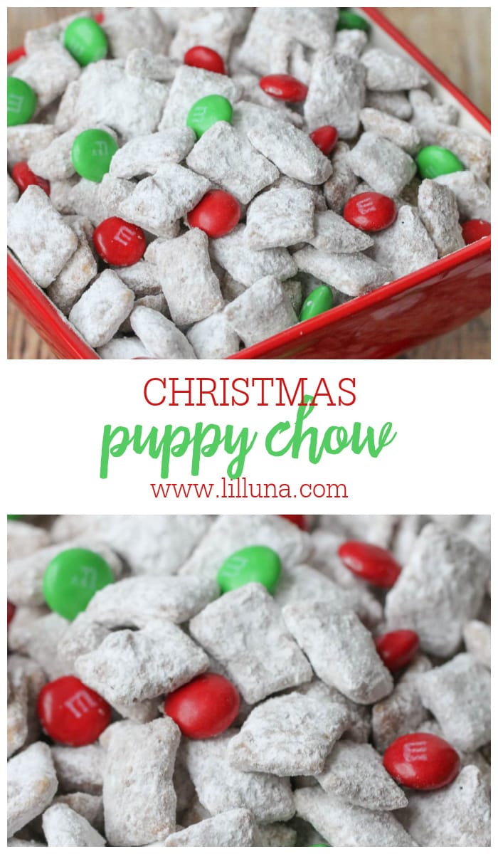 Christmas Puppy Chow {10 Minute Festive Treat} Lil' Luna