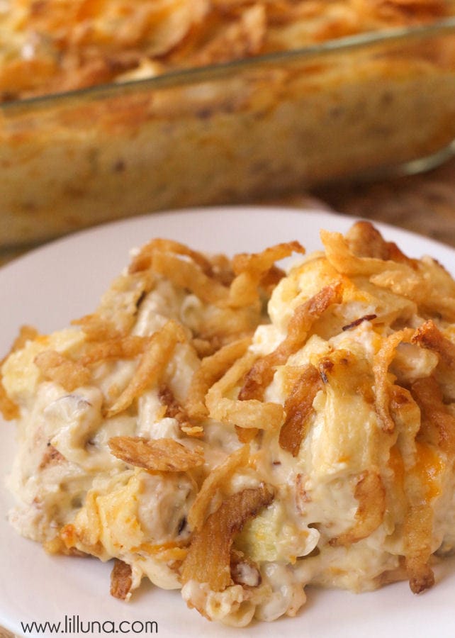 French Onion Chicken Casserole {Only 10 minutes of prep!} Lil' Luna