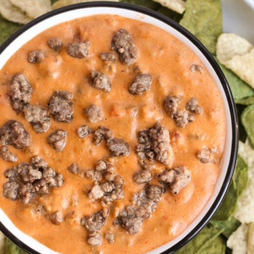 Hamburger Queso Dip {A Crockpot Party Dip!} Lil' Luna
