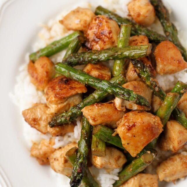 Lemon Chicken And Asparagus Stir Fry 20 Min Meal Lil Luna