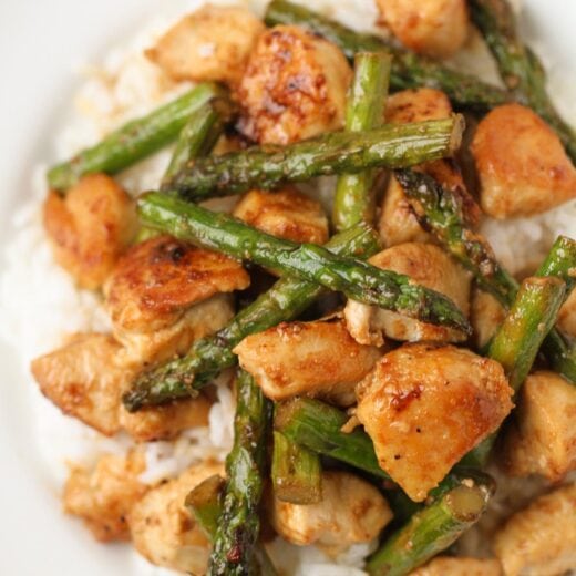 Lemon Chicken and Asparagus Stir Fry {20 Min Meal} | Lil' Luna