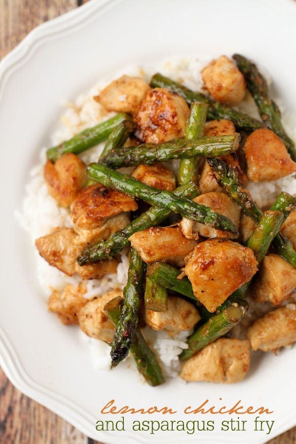 Lemon Chicken And Asparagus Stir Fry Recipe