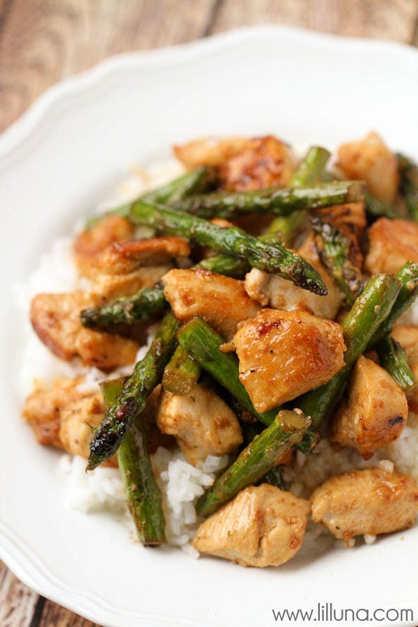 Lemon Chicken and Asparagus Stir Fry