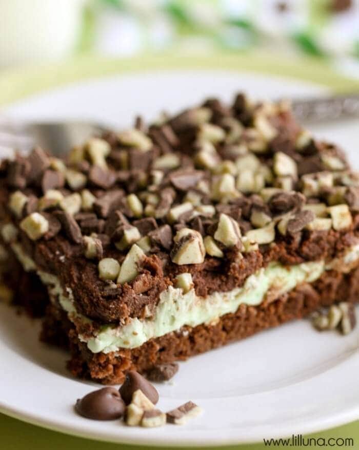 Chocolate Ganache Mint Brownies