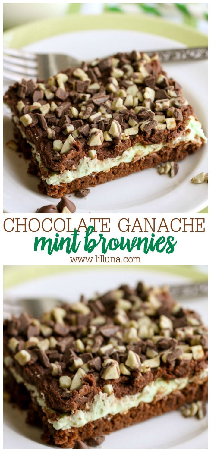 Chocolate Ganache Mint Brownies