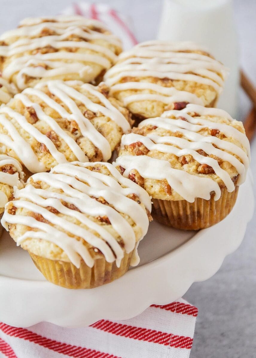 Coffee Cake Muffins {With Brown Butter Glaze} | Lil' Luna