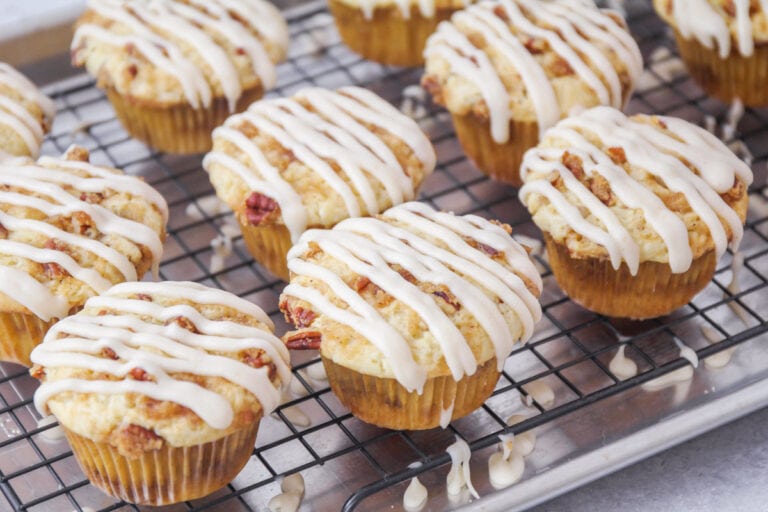 Coffee Cake Muffins {With Brown Butter Glaze} Lil' Luna