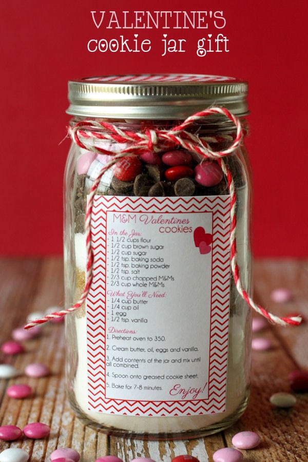 Valentine's Cookie Jar Gift