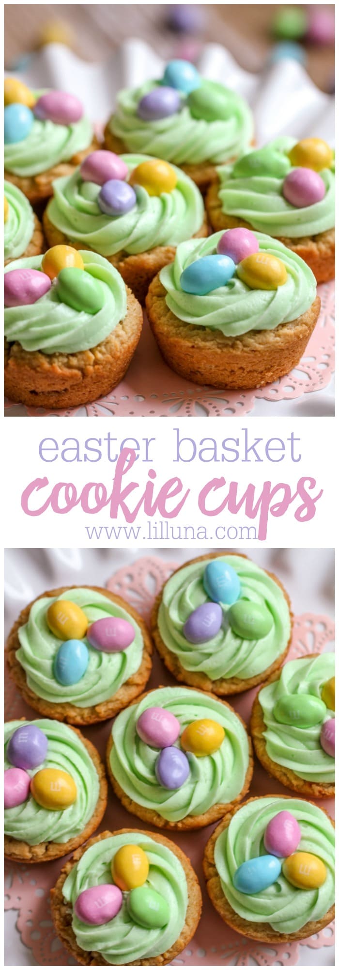 Easter Basket Cookie Cups