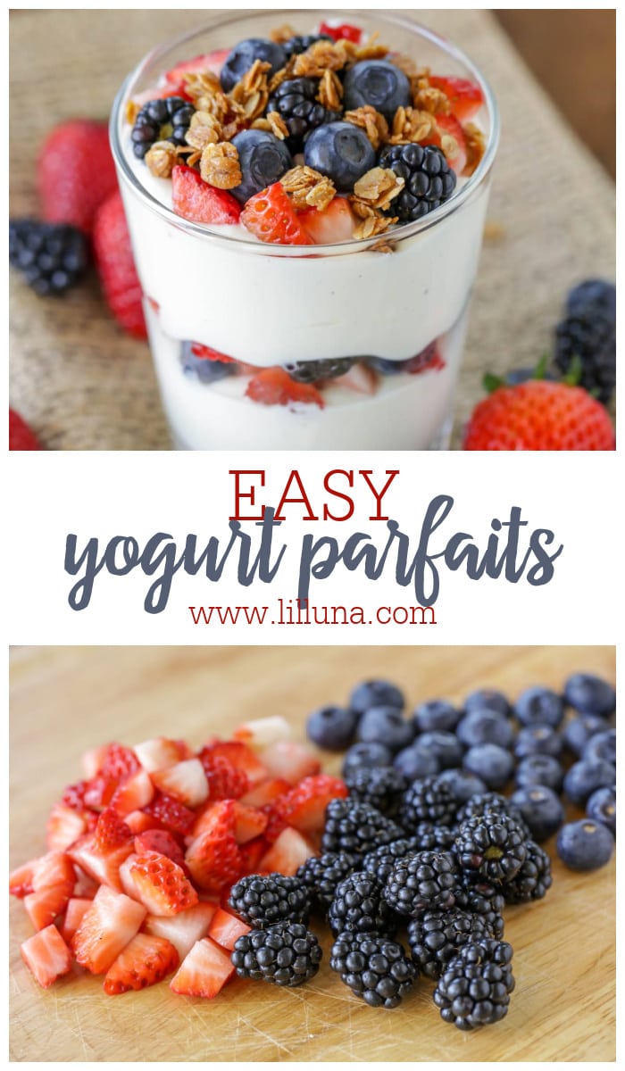 Yogurt Parfait {Quick + Easy 5 Minute Breakfast} | Lil' Luna