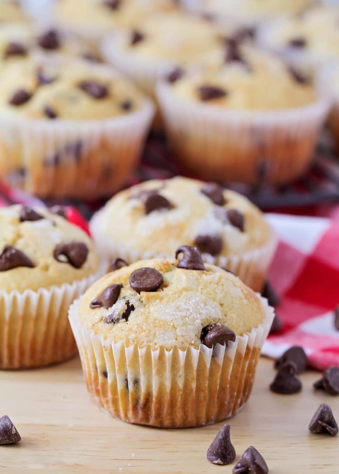 EASY Homemade Chocolate Chip Muffins | Lil&amp;#39; Luna