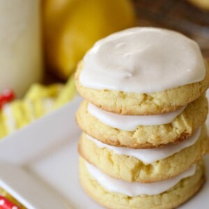 lemon cake mix cookies with frosting