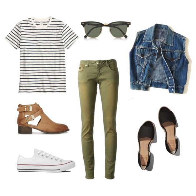 10 Ways to Wear a Striped Tee - so many great fashion and outfit ideas from casual to fancy!