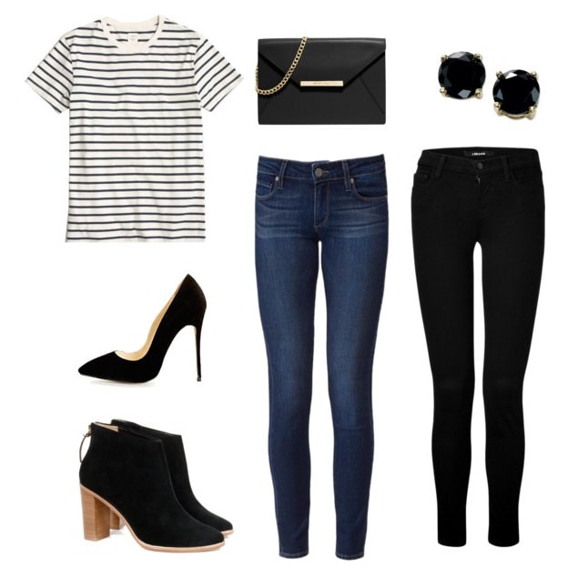 10 Ways to Wear a Striped Tee - so many great fashion and outfit ideas from casual to fancy!