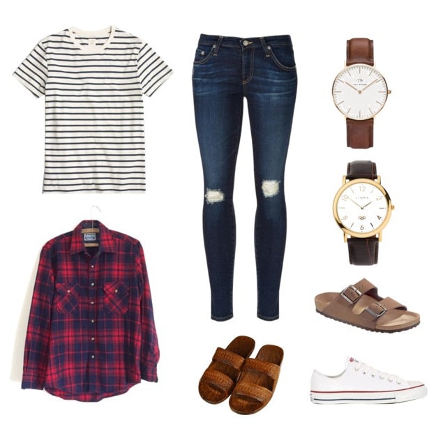 10 Ways to Wear a Striped Tee - so many great fashion and outfit ideas from casual to fancy!