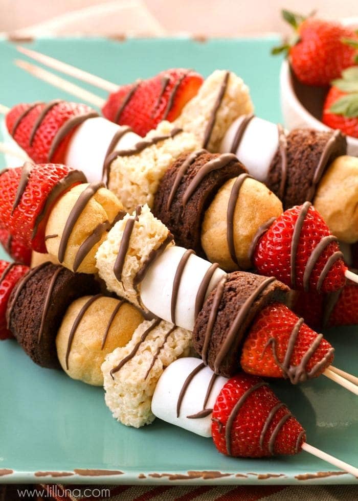 Dessert Kabobs Skewers Quick Easy Lil Luna