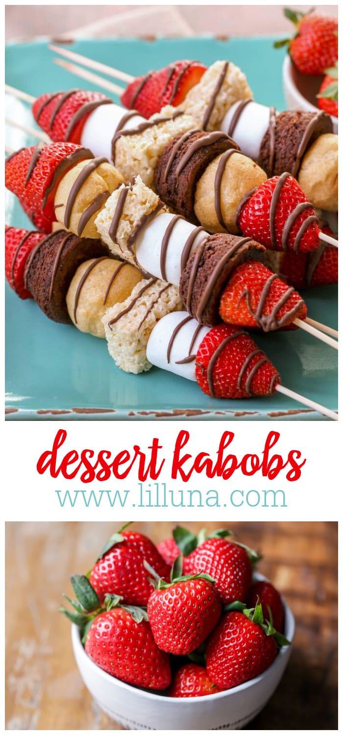 Dessert Kabobs / Skewers {Quick. + Easy} | Lil' Luna