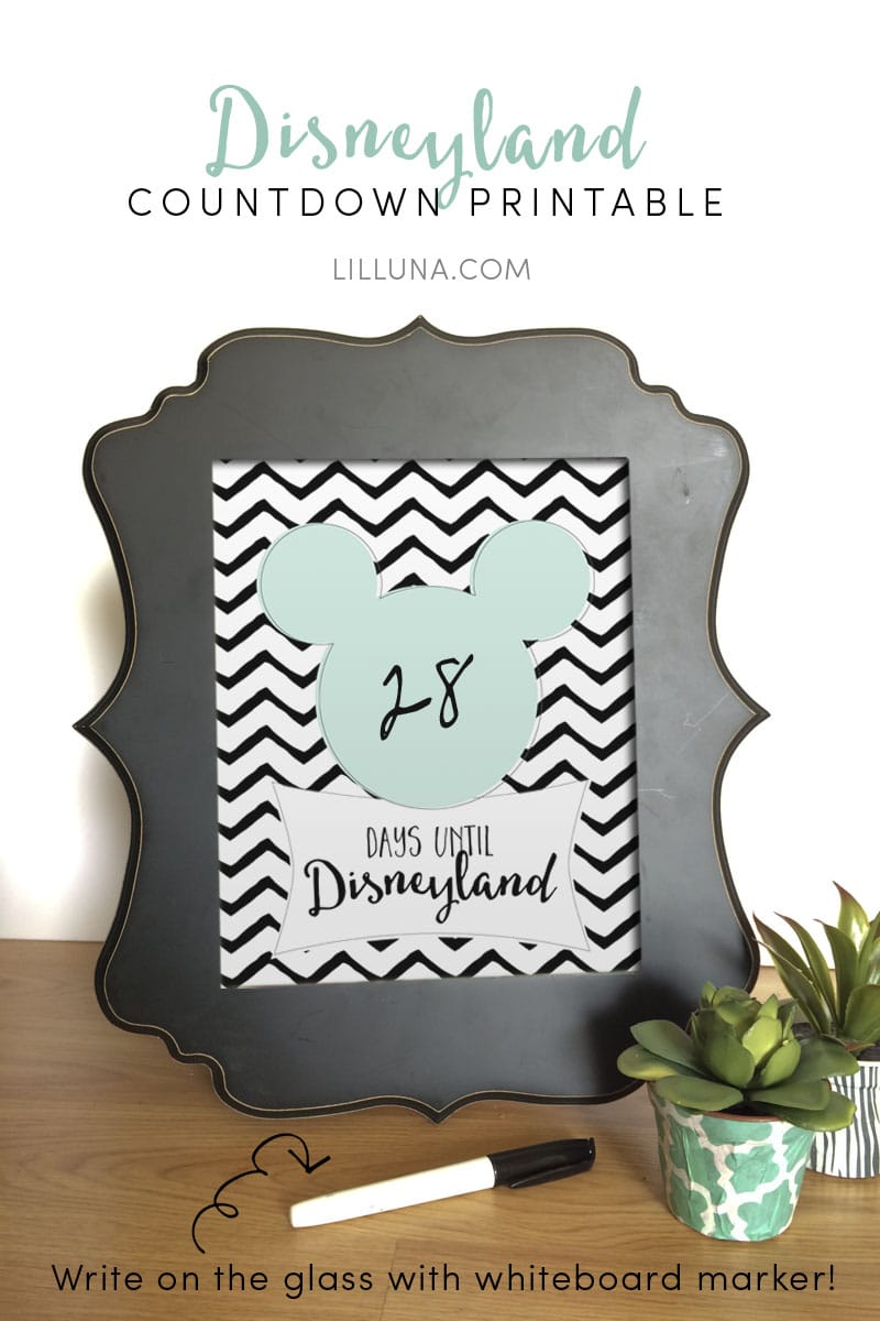 Disney Countdown Printable