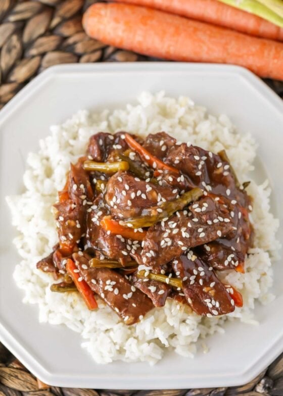 Crock Pot Mongolian Beef {Quick   EASY Prep} Lil Luna