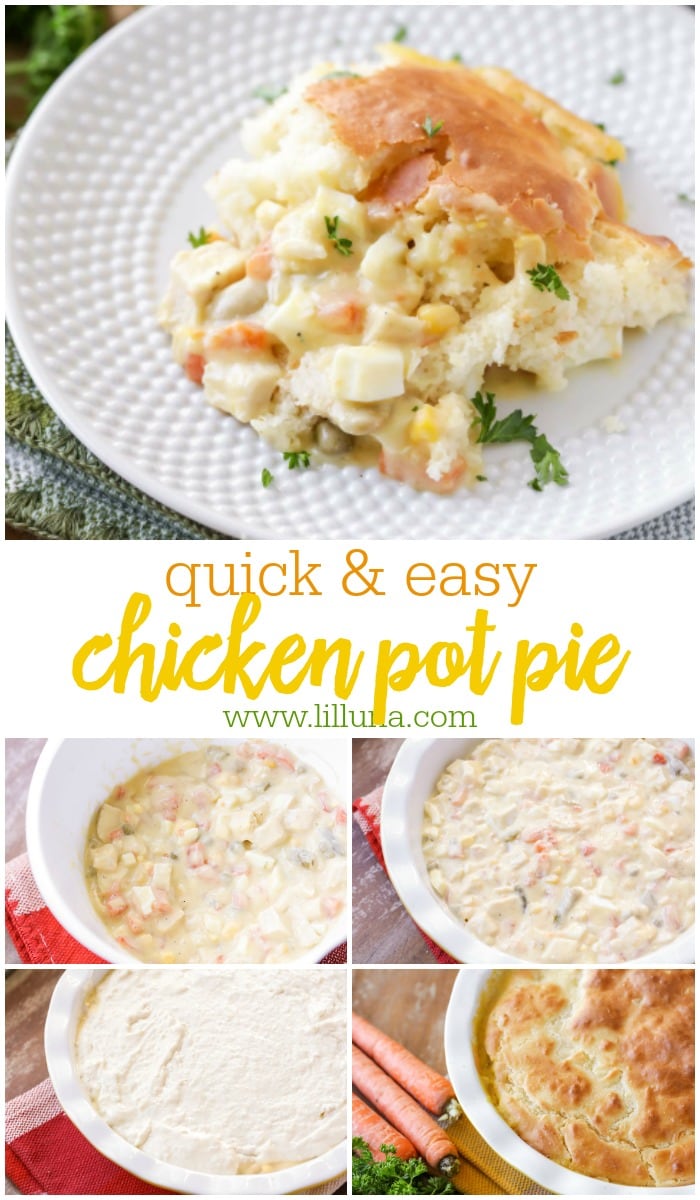 Easy Chicken Pot Pie {Made with Bisquick} | Lil' Luna