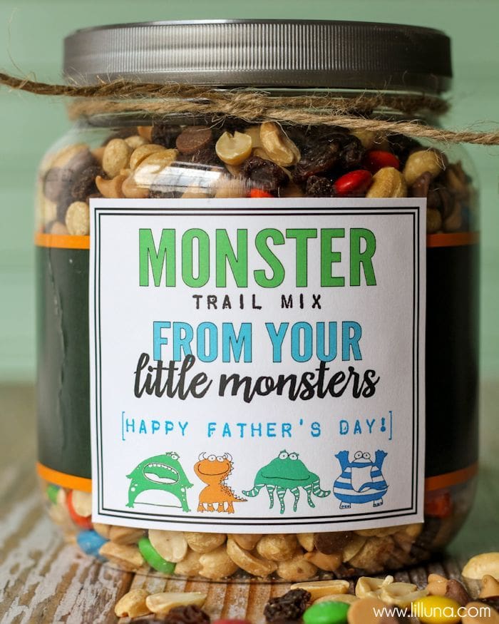 Monster Trail Mix Father's Day Gift