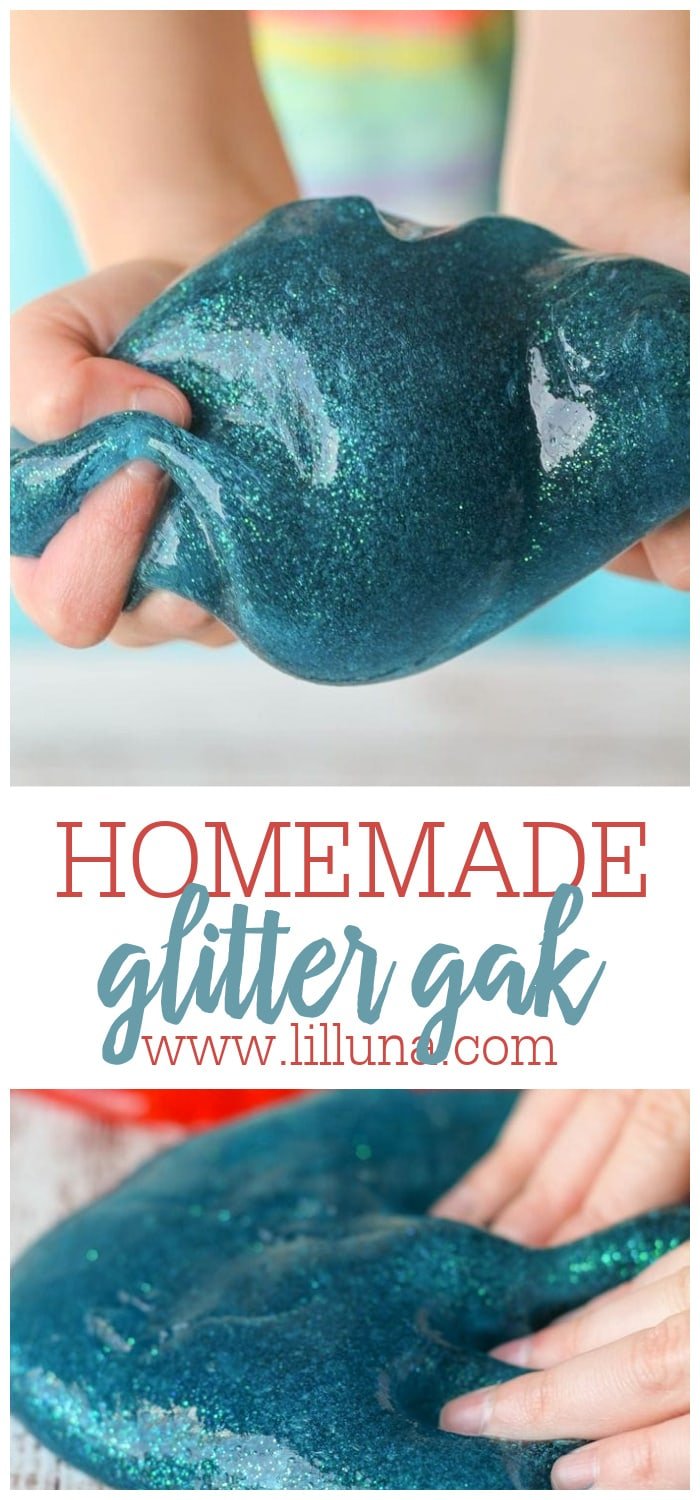 Homemade Glitter Gak