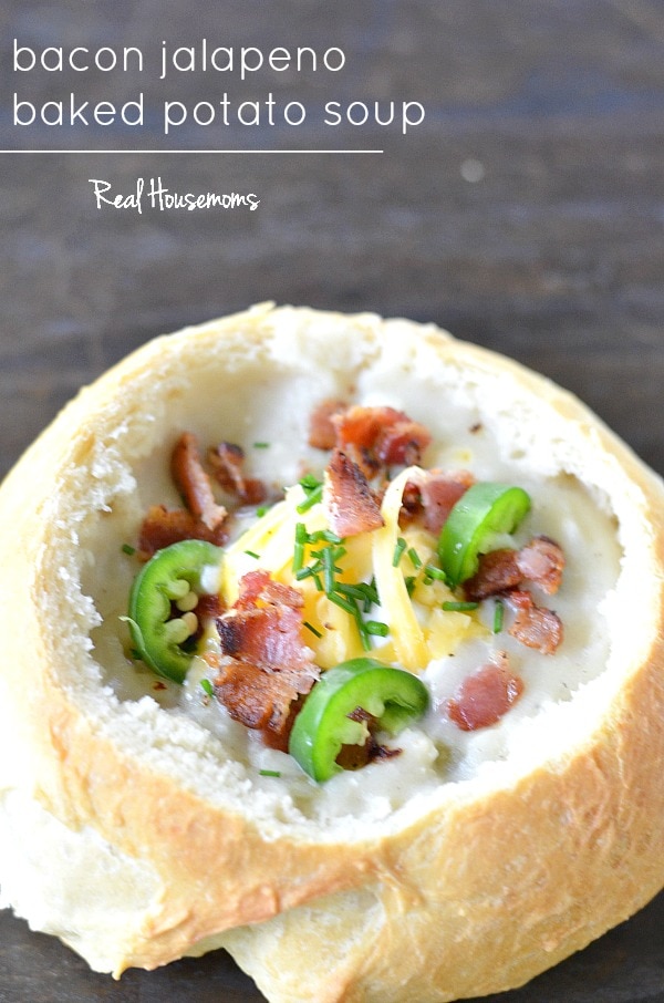 Bacon Jalapeno Baked Potato Soup 