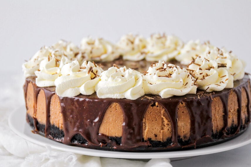 BEST Chocolate Cheesecake {THREE Layers of Chocolate!} Lil' Luna