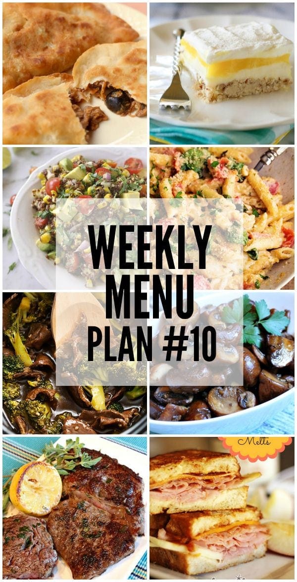 Weekly Menu Plan - your favorite bloggers who have teamed up to share their favorite recipes each week to help you with your Menu Plan.