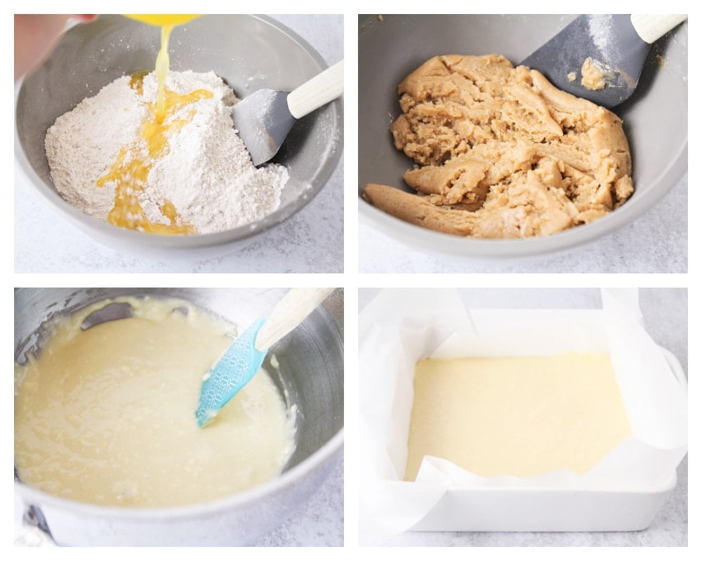 Step by step photos of making New York Crumb Cake Recipe