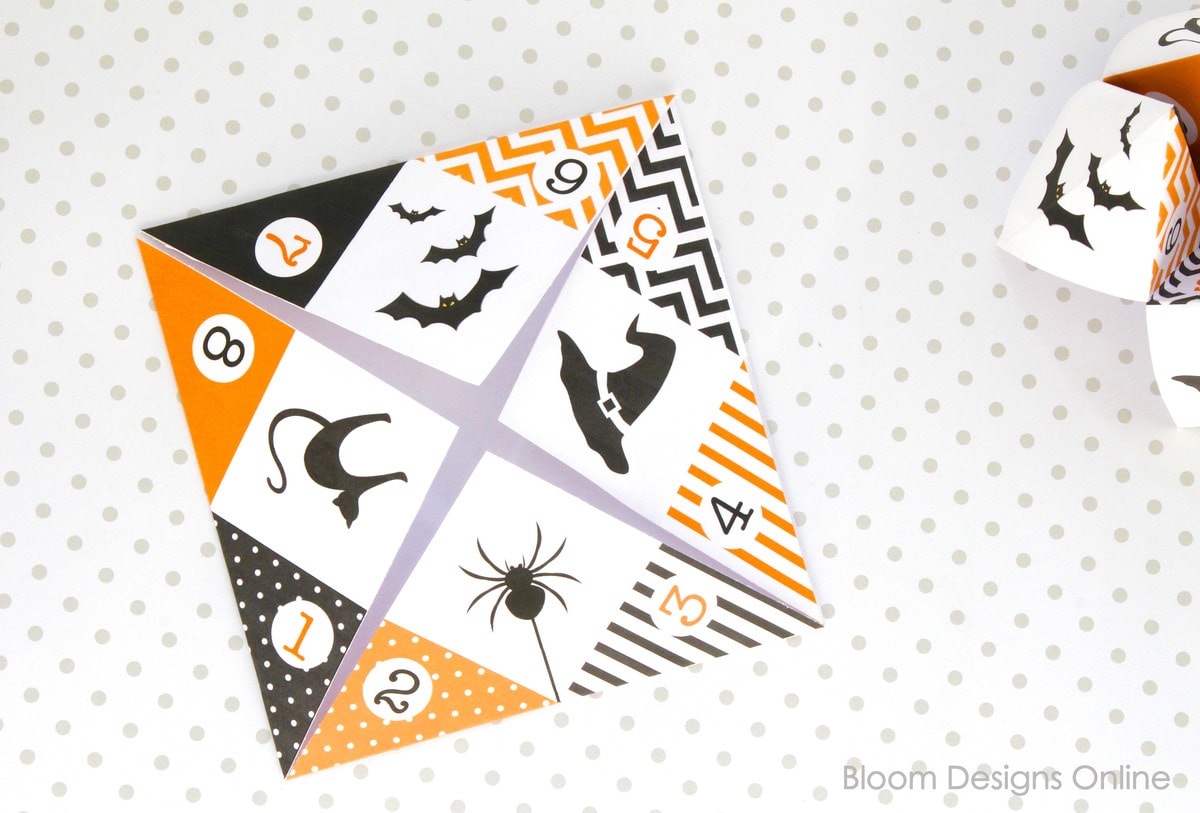 Halloween Cootie Catcher FREE Printable Download Lil' Luna