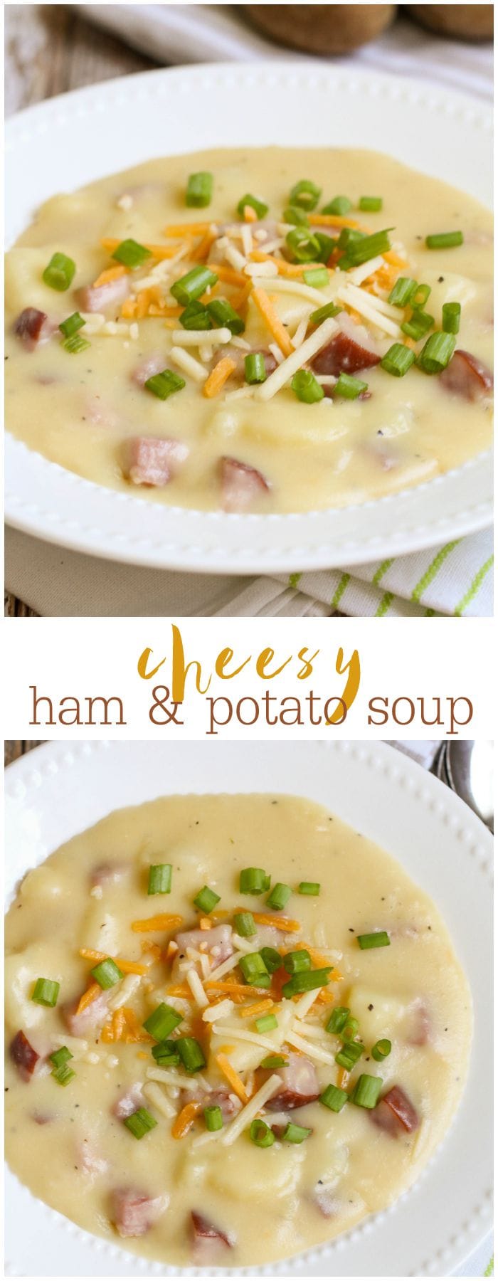 Cheesy Ham and Potato Soup Recipe  Lil Luna