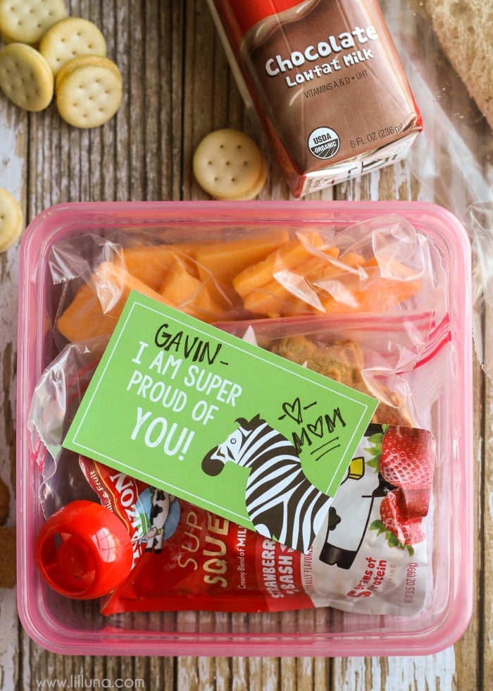 Lunch Box Ideas and FREE Lunchbox Notes on { lilluna.com }