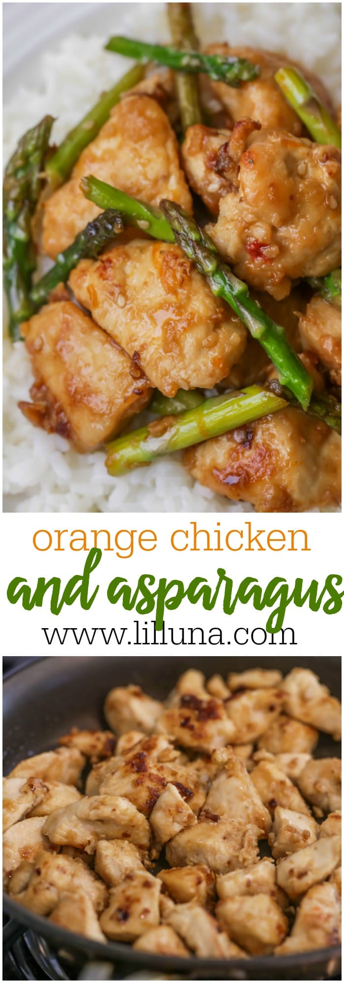 Orange Chicken and Asparagus