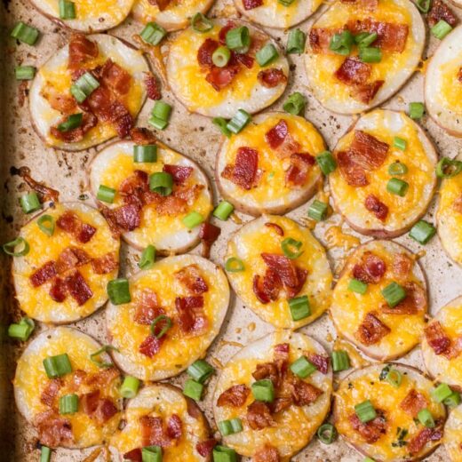 Baked Potato Rounds {Simple Appetizer} | Lil' Luna