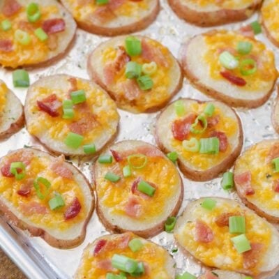 Baked Potato Rounds {Loaded + Delicious} | Lil' Luna