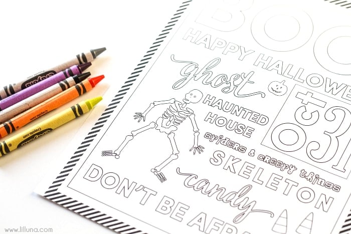 FREE Halloween Coloring Pages - the kids will love these!! Get the prints on { lilluna.com }
