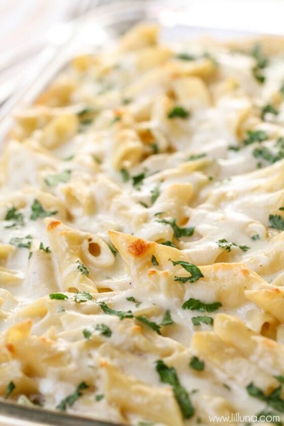 Three Cheese EASY Pasta Bake Recipe Lil' Luna