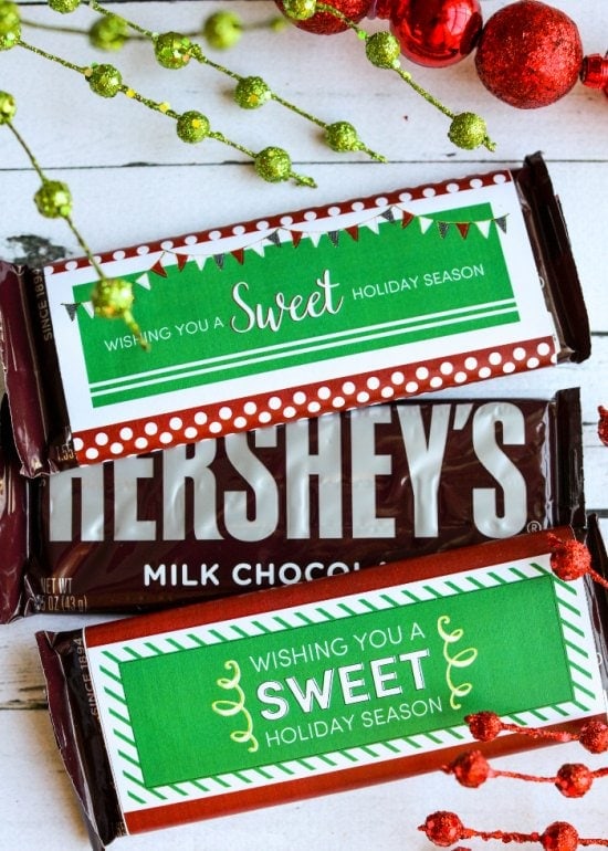 Christmas Candy Bar Wrappers