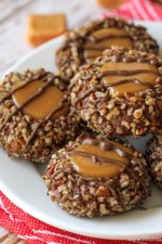 Turtle Thumbprint Cookies