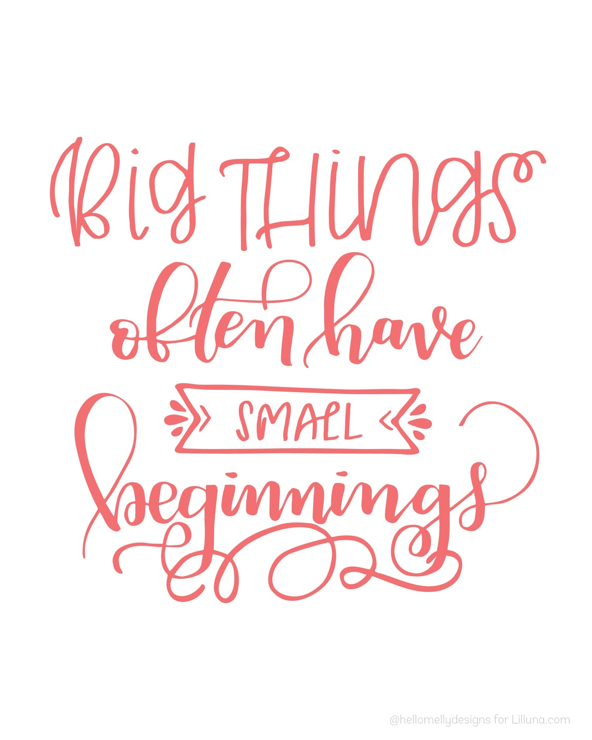 patient calligraphy love is Have Luna  Things Small Big Beginnings  Lil' Often