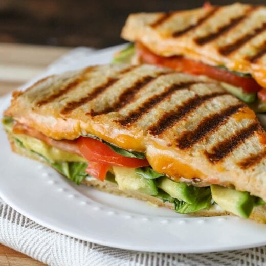 Veggie Panini {Simple, Cheesy & Delicious} | Lil' Luna