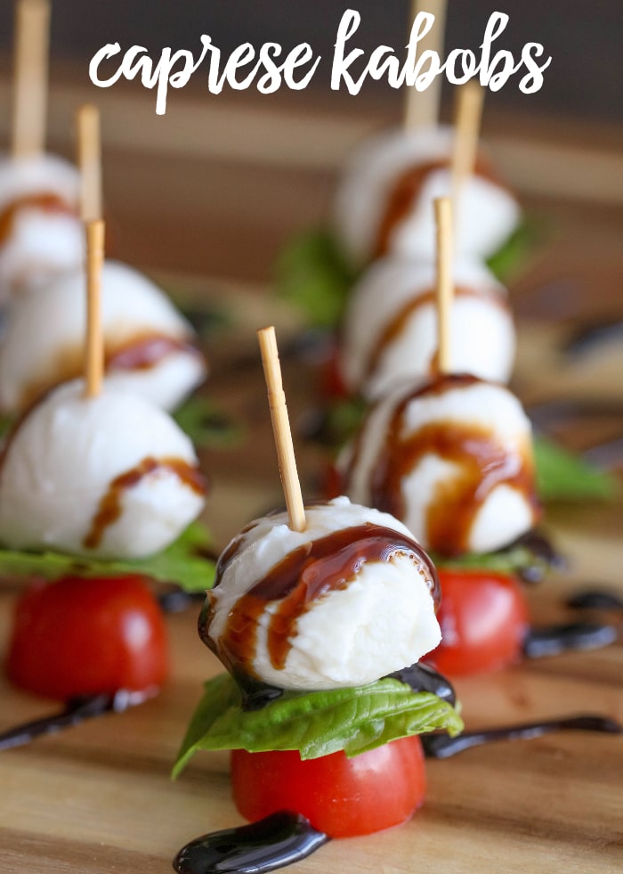 Caprese Kabobs {4 Ingredients + 10 Min} | Lil' Luna