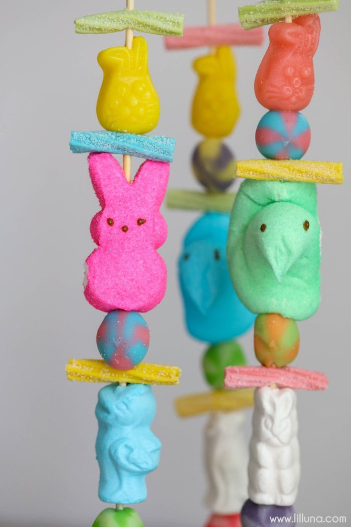 Easter Candy Kabobs - Lil' Luna