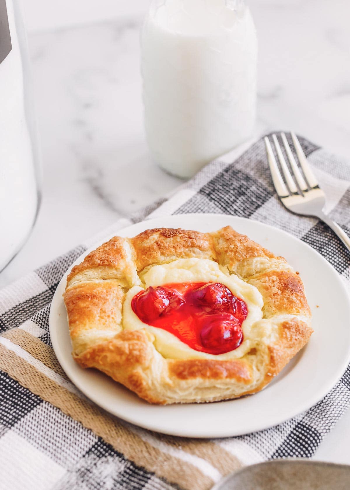 EASY Cream Cheese + Cherry Danish Recipe Lil' Luna