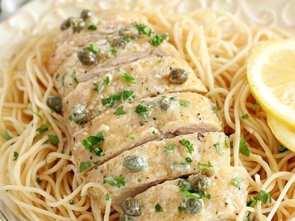 This "Skinny" Chicken Piccata is easy enough to make on a busy weeknight but also fancy enough to make when you have company over! Plus it's a skinny version, which makes it even better!