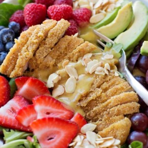 Chicken Berry Salad with Honey Mustard Dressing