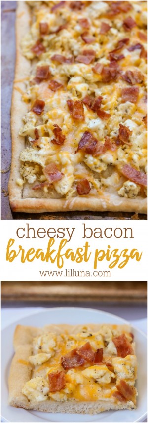 Easy Cheesy Breakfast Pizza (+VIDEO) | Lil' Luna
