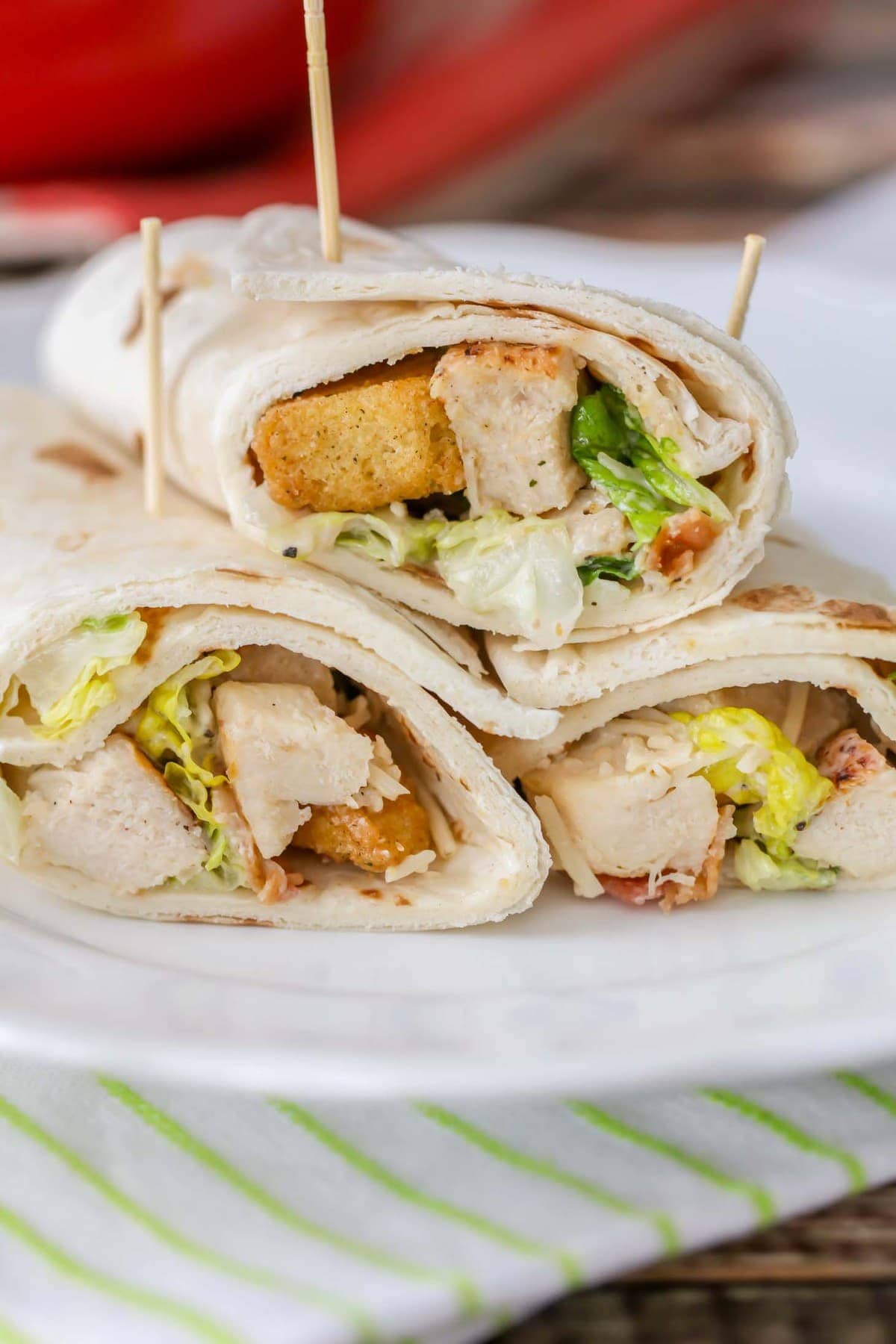 Grilled Chicken Caesar Wraps Yummy Healthy Lil Luna