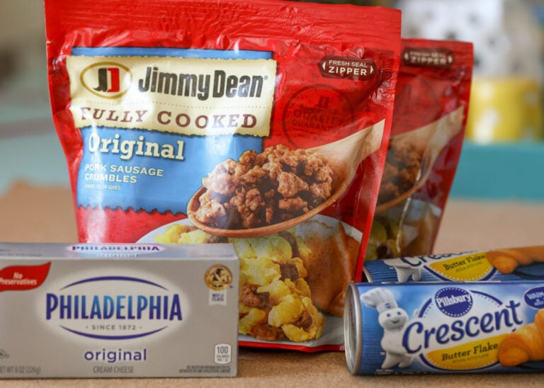 Sausage Cream Cheese Casserole {Only 3 Ingredients!} Lil' Luna